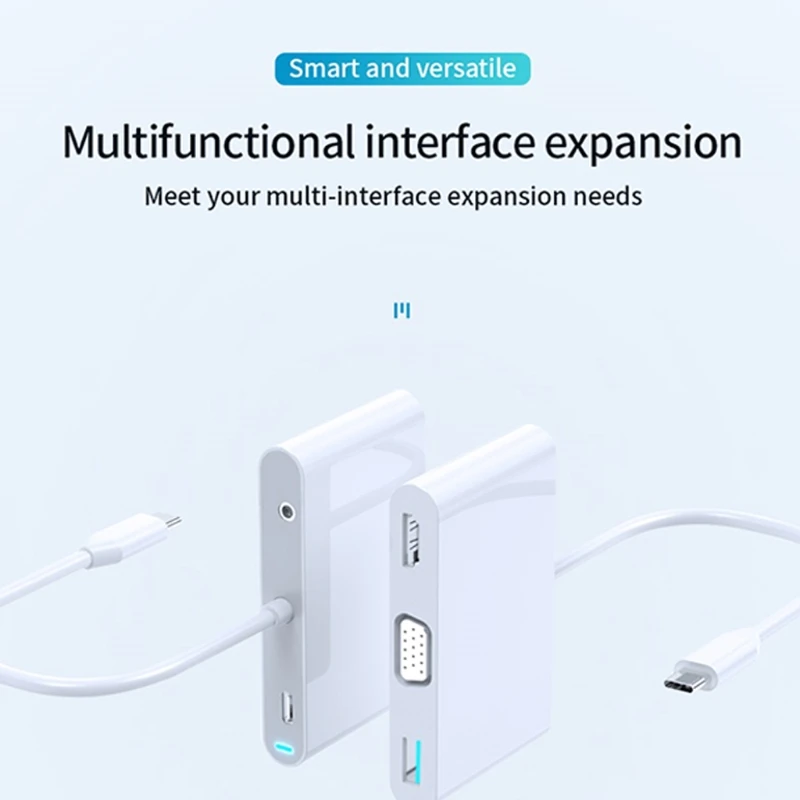 T3EB USB C to HDMI-compatible Hub Type C 5 in 1 Multi-interface Adapter with 5Gbps High Speed VGA USB 3.0 USb C Ports
T3EB USB C to HDMI-compatible Hub Type C 5 in 1 Multi-interface Adapter with 5Gbps High Speed VGA USB 3.0 USb C Ports