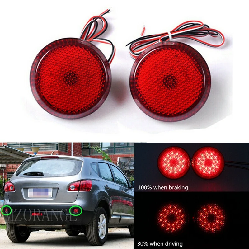 Car Tail Rear Bumper Reflector Lamp Round for Nissan/Qashqai for Toyota Sienna/Corolla Scion Tail Brake Stop Light (Red)
Car Tail Rear Bumper Reflector Lamp Round for Nissan/Qashqai for Toyota Sienna/Corolla Scion Tail Brake Stop Light (Red)