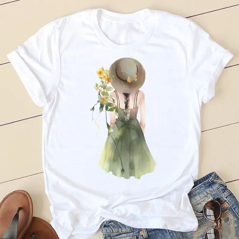 Women Flower Floral Love Trend T-shirts Short Sleeve Ladies Fashion Casual Clothing Cartoon Clothes Female Tee Graphic T-shirt
Women Flower Floral Love Trend T-shirts Short Sleeve Ladies Fashion Casual Clothing Cartoon Clothes Female Tee Graphic T-shirt