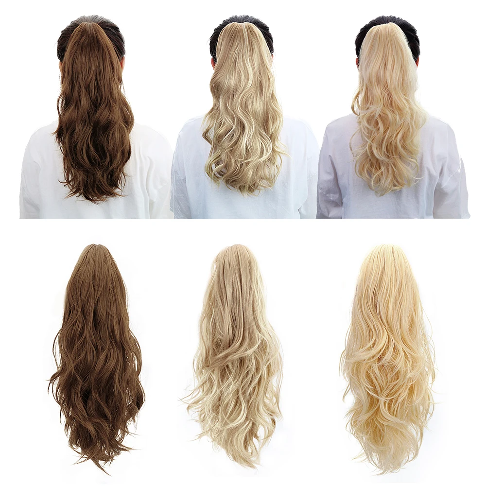 Free Beauty 18" Synthetic Claw Clip In Ponytail Hair Extensions Marron Black Blonde Brown Auburn Wavy Fake Pony Tail Extension
Free Beauty 18" Synthetic Claw Clip In Ponytail Hair Extensions Marron Black Blonde Brown Auburn Wavy Fake Pony Tail Extension