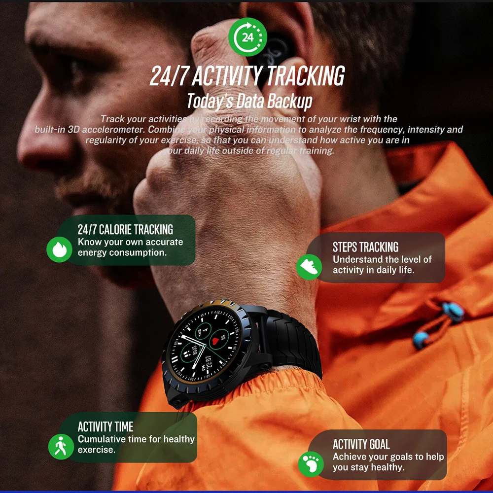 Zeblaze Stratos GPS Exercise Tracking Blood Oxygen Blood Pressure Heart Rate Monitoring Touch Screen Waterproof Smart Watch
Zeblaze Stratos GPS Exercise Tracking Blood Oxygen Blood Pressure Heart Rate Monitoring Touch Screen Waterproof Smart Watch