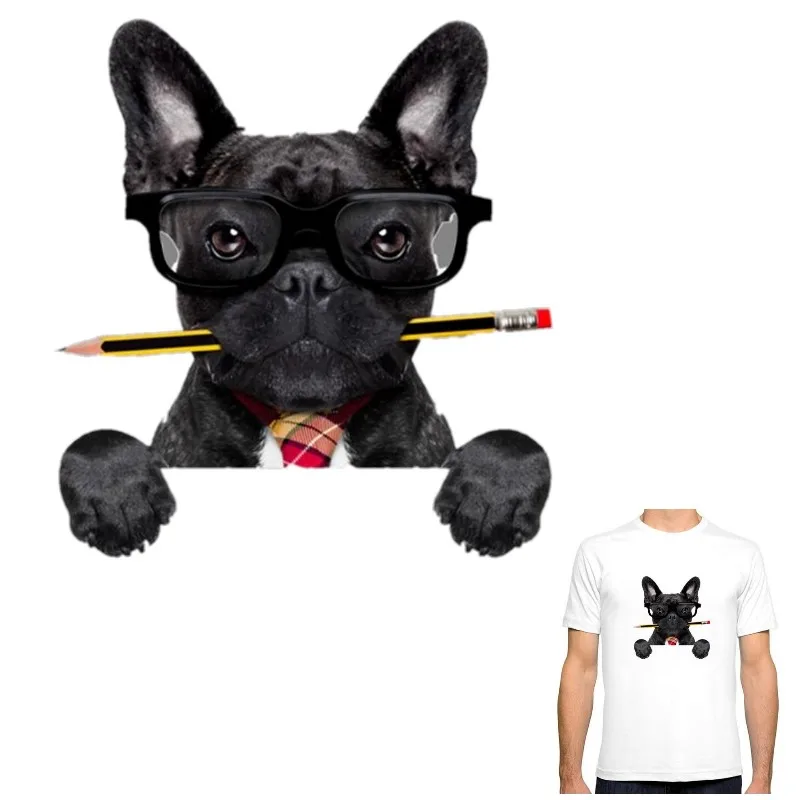 Fashion Pencil Tie Dog Animal Iron On Patches For DIY Heat Transfer Clothes T-Shirt Thermal Stickers Decoration Printing
Fashion Pencil Tie Dog Animal Iron On Patches For DIY Heat Transfer Clothes T-Shirt Thermal Stickers Decoration Printing