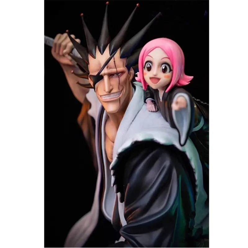 15.7" Anime BLEACH Zaraki Kenpachi Kusajishi Yachiru Statue Full-Length Portrait GK Box Action Figure Collectible Model Toy Y125
15.7" Anime BLEACH Zaraki Kenpachi Kusajishi Yachiru Statue Full-Length Portrait GK Box Action Figure Collectible Model Toy Y125