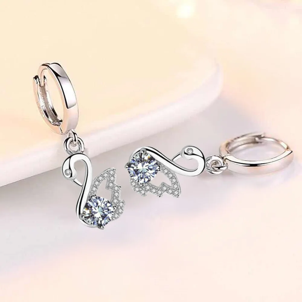 NEHZY 925 sterling silver new women's fashion jewelry earrings pink blue white crystal zircon long tassel retro swan earrings 
NEHZY 925 sterling silver new women's fashion jewelry earrings pink blue white crystal zircon long tassel retro swan earrings