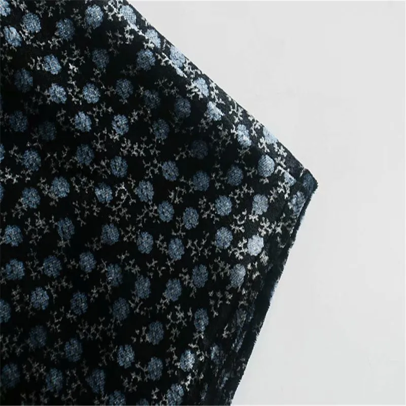 2020 Za Vintage Velvet Print Mini Dress Women Long Sleeve Turtleneck Elegant Winter Dresses Woman Chic Pleated Office Vestidos
2020 Za Vintage Velvet Print Mini Dress Women Long Sleeve Turtleneck Elegant Winter Dresses Woman Chic Pleated Office Vestidos