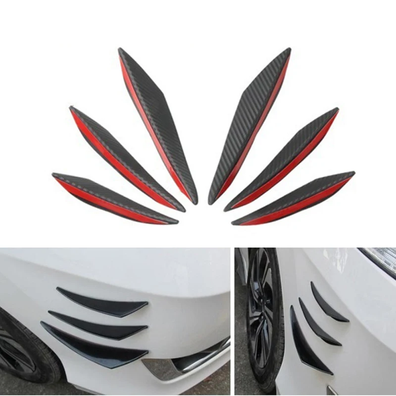 6pcs/set Universal Front Bumper Lip Decoration Auto Accessories Diffuser Splitter Fins Body Spoiler Car Tuning Canard
6pcs/set Universal Front Bumper Lip Decoration Auto Accessories Diffuser Splitter Fins Body Spoiler Car Tuning Canard