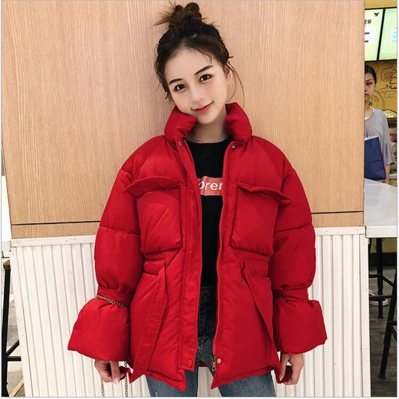 Autumn Winter Jacket Women Parka 2019 Trumpet sleeve bread Coat Loose Stand Collar Jacket Women Warm Casual Overcoat Z125
Autumn Winter Jacket Women Parka 2019 Trumpet sleeve bread Coat Loose Stand Collar Jacket Women Warm Casual Overcoat Z125