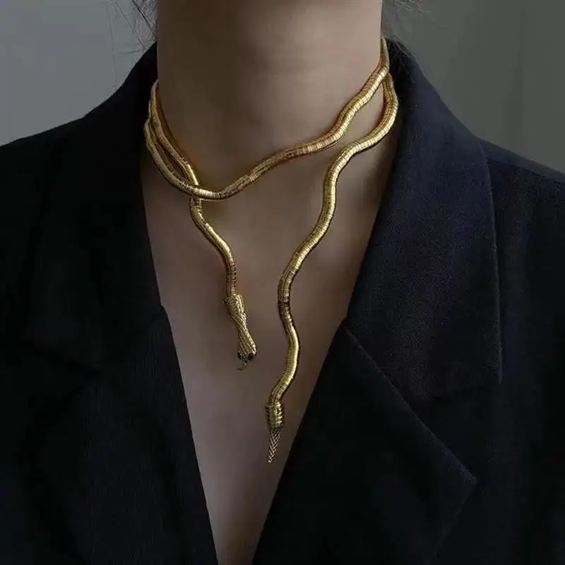 Hip Hop Punk Adjustable Cool Irregular Bending Metal Snake Necklace Animal Snake Multilayer Necklace For Women Party Jewellery
Hip Hop Punk Adjustable Cool Irregular Bending Metal Snake Necklace Animal Snake Multilayer Necklace For Women Party Jewellery
