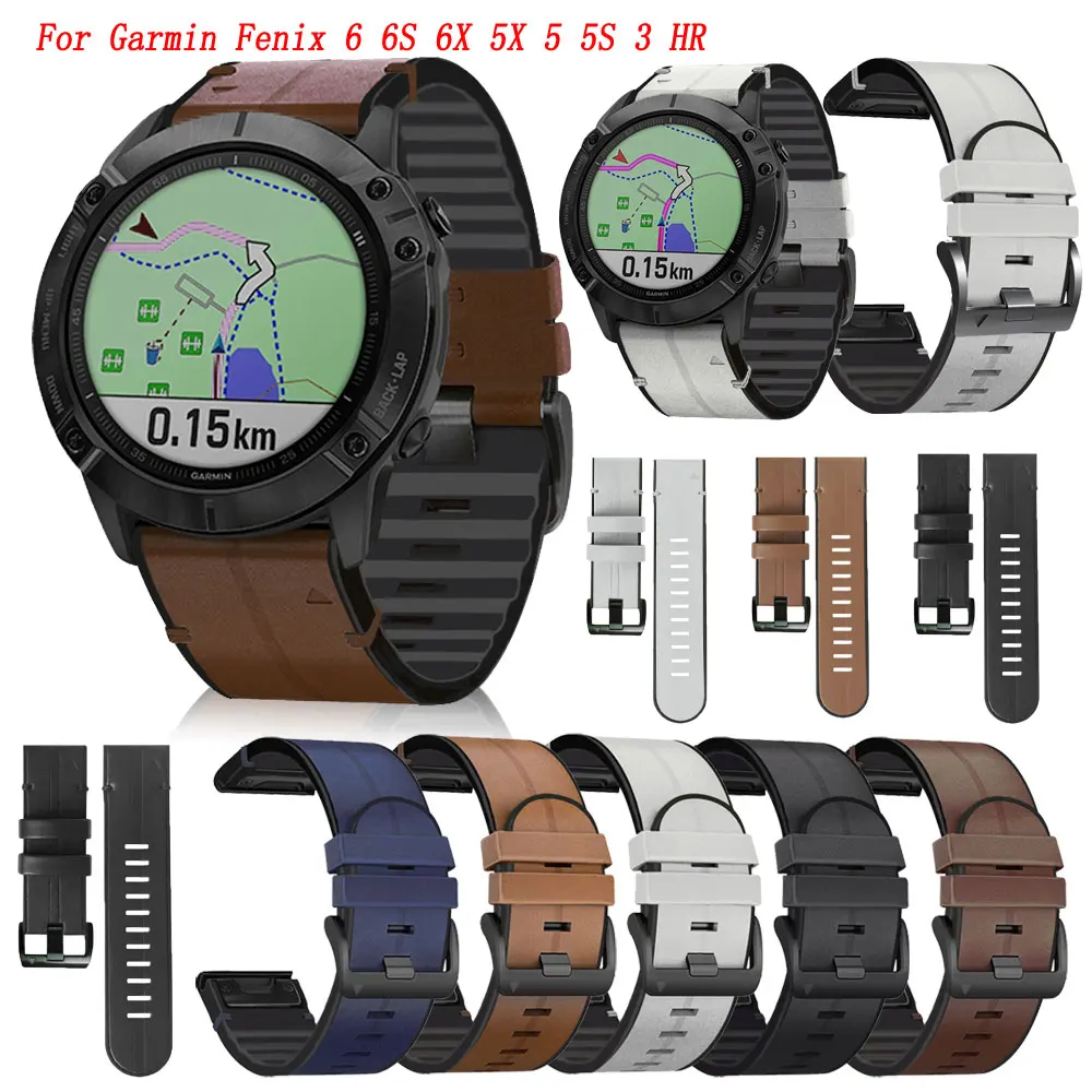 Спортивный силиконовый + кожаный ремешок для часов Garmin Fenix 6X 6 6X Pro 5X 5 5xplus 3 3HR EasyFit Quick Release wirstband 26/22
Спортивный силиконовый + кожаный ремешок для часов Garmin Fenix 6X 6 6X Pro 5X 5 5xplus 3 3HR EasyFit Quick Release wirstband 26/22