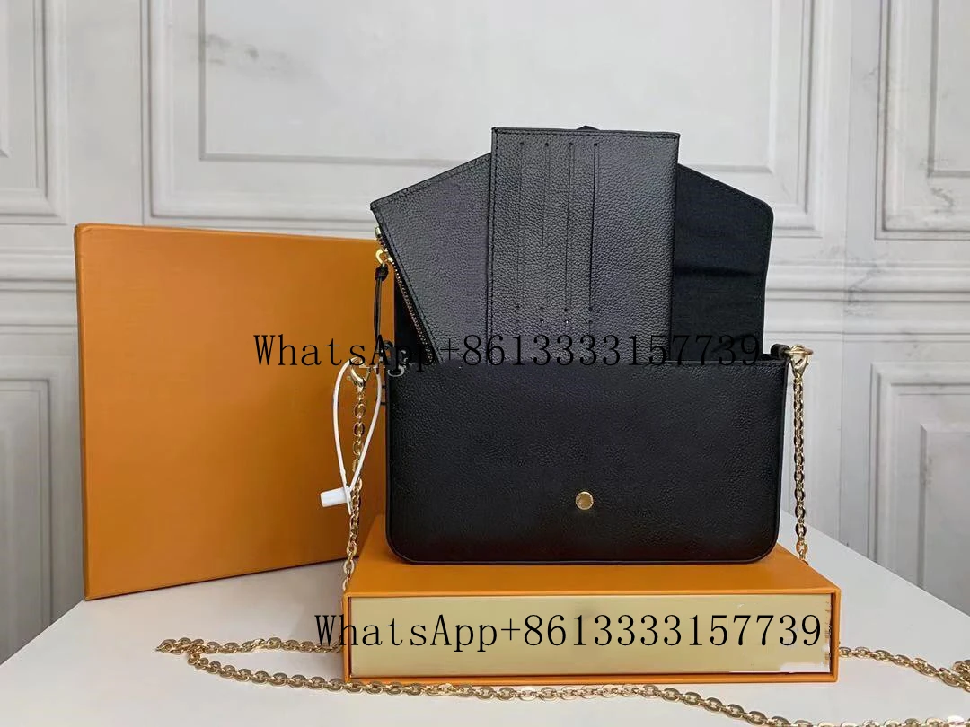 

Original High Quality Luxurys Designers Bags Purse Woman Fashion Monogrames Multi Pochette Felicie Chain Crossbody Shoulder Bag