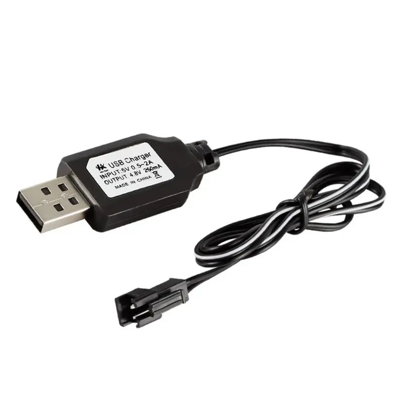 Charging Cable Battery USB Charger Ni-Cd Ni-MH Batteries Pack SM-2P Plug Adapter 4.8V 250mA Output Toys Car
Charging Cable Battery USB Charger Ni-Cd Ni-MH Batteries Pack SM-2P Plug Adapter 4.8V 250mA Output Toys Car