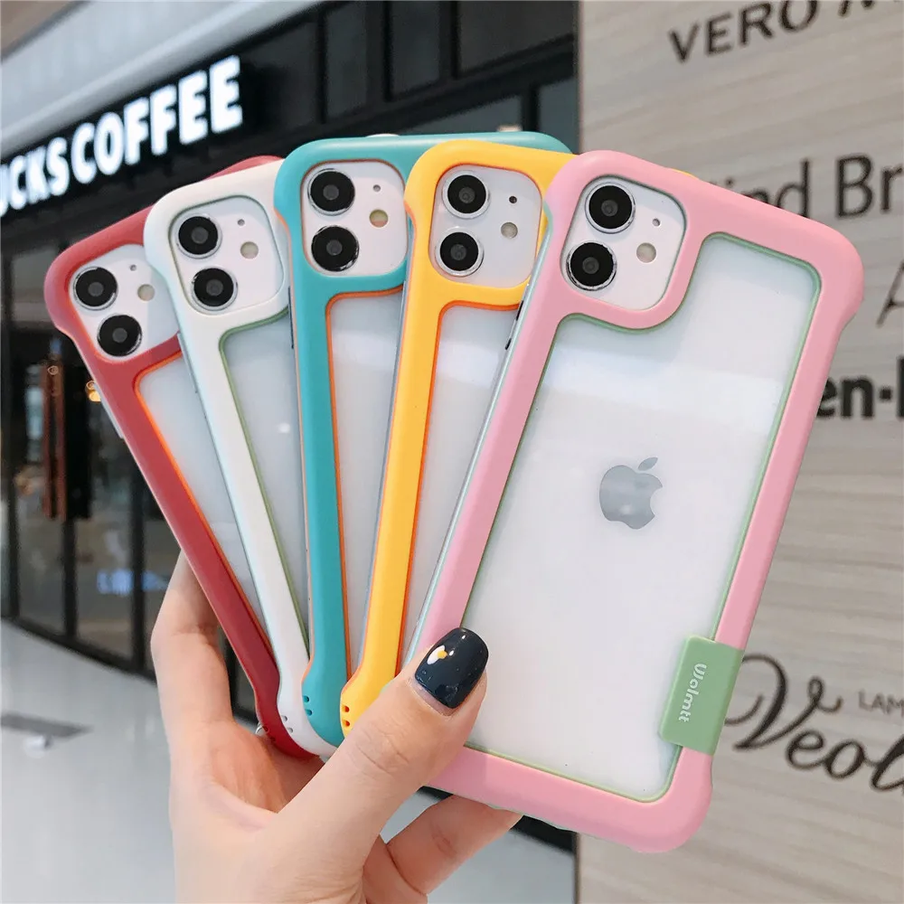 INS Candy Color Transparent Shockproof Phone Case For iPhone 13 12 11 PRO MAX XS X XR 7 8 PLUS Silicone Soft Clear Cover
INS Candy Color Transparent Shockproof Phone Case For iPhone 13 12 11 PRO MAX XS X XR 7 8 PLUS Silicone Soft Clear Cover