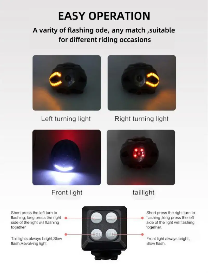 Smart Bicycle Helmet USB Rechargeable Smart Bicycle Helmet With Wireless Steering Signal Handlebar Remote Control
Smart Bicycle Helmet USB Rechargeable Smart Bicycle Helmet With Wireless Steering Signal Handlebar Remote Control