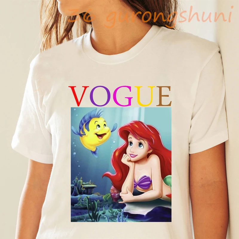 Plus Size T-shirts LUCKYROLL Ariel Princess T Shirt Women Summer anime figure Mermaid Print Short Sleeve T shirt Harajuku Vogue
Plus Size T-shirts LUCKYROLL Ariel Princess T Shirt Women Summer anime figure Mermaid Print Short Sleeve T shirt Harajuku Vogue