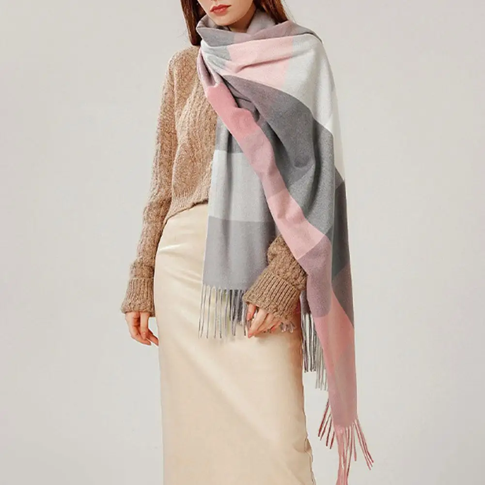 Ladies Plaid Fringed Shawl Scarf Fashion Elegant Scarf For Women Cashmere Scarf Winter 2021 Natural Raccoon Collar Neckerch M9F2
Ladies Plaid Fringed Shawl Scarf Fashion Elegant Scarf For Women Cashmere Scarf Winter 2021 Natural Raccoon Collar Neckerch M9F2