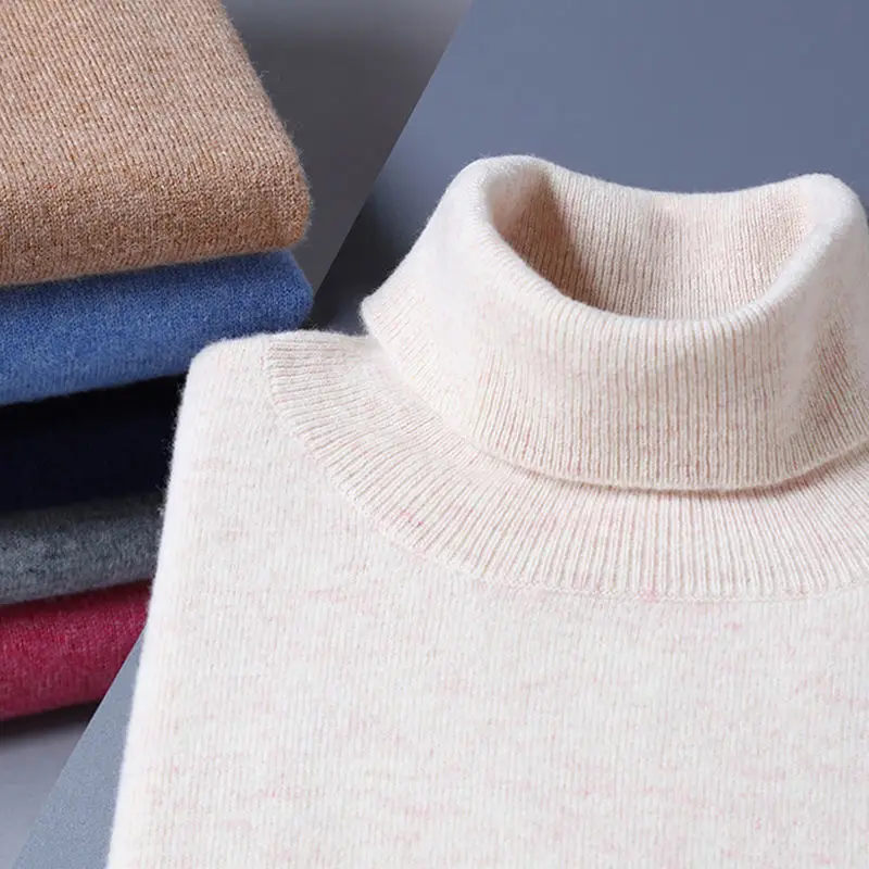2021 New Men's High Collar Pullover with Bottoming Sweater Loose Long Sleeve Autumn and Winter Solid Color Sweater Men
2021 New Men's High Collar Pullover with Bottoming Sweater Loose Long Sleeve Autumn and Winter Solid Color Sweater Men