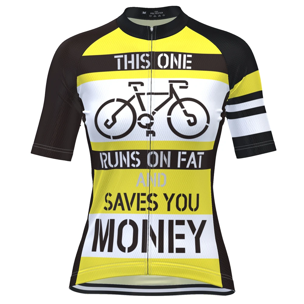 HIRBGOD New Runs On Fat And Saves You Money Cycling Jerseys Women Team Uniform Cycling Clothing Short Sleeve Bike Wear,TYZ078-03
HIRBGOD New Runs On Fat And Saves You Money Cycling Jerseys Women Team Uniform Cycling Clothing Short Sleeve Bike Wear,TYZ078-03
