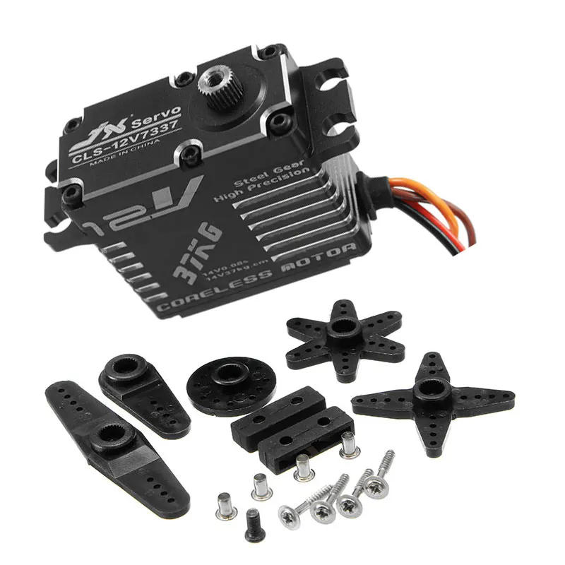 Новейший JX CLS-12V7337 37 кг 12 в 180 градусов HV Высокоточный стальной зубчатый цифровой
