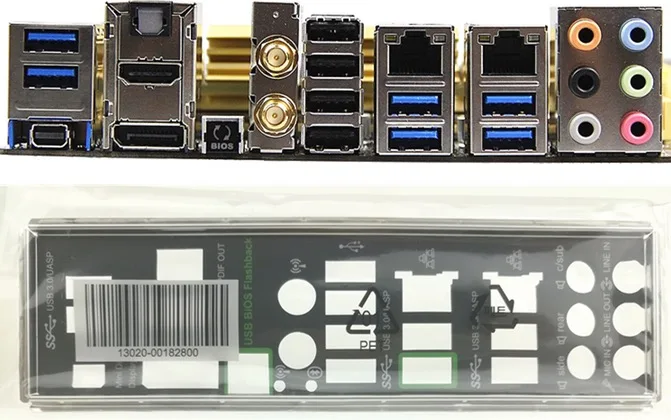 New I/O shield back plate of motherboard for Z87-DELUXE just shield backplate Free shipping
New I/O shield back plate of motherboard for Z87-DELUXE just shield backplate Free shipping