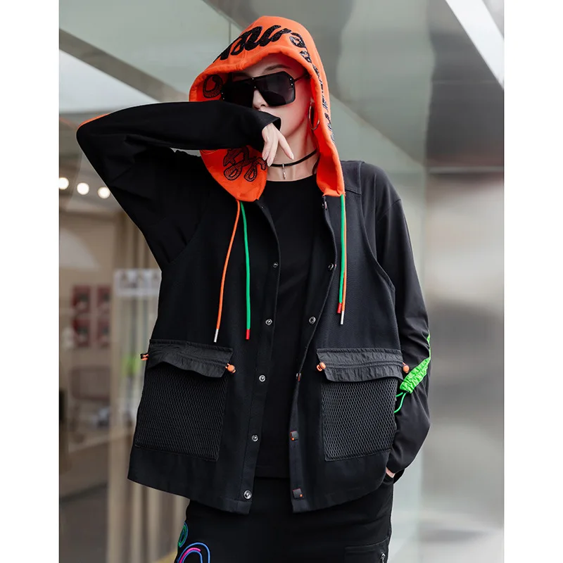 SOUL OF TIGER 2020 Fashion European Designer Ladies Sleeveless Hooded Vests Womens Vintage Printed Waistcoats Black Mesh Coats
SOUL OF TIGER 2020 Fashion European Designer Ladies Sleeveless Hooded Vests Womens Vintage Printed Waistcoats Black Mesh Coats