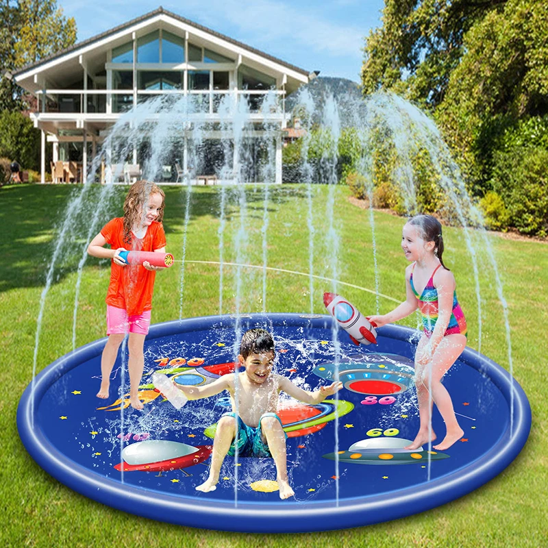 Inflatable Sprinkler Mat Summer Dinosaur Outdoor Playing Toys Lawn Game Pads Play Mat Swimming Pool Playpen for Children
Inflatable Sprinkler Mat Summer Dinosaur Outdoor Playing Toys Lawn Game Pads Play Mat Swimming Pool Playpen for Children