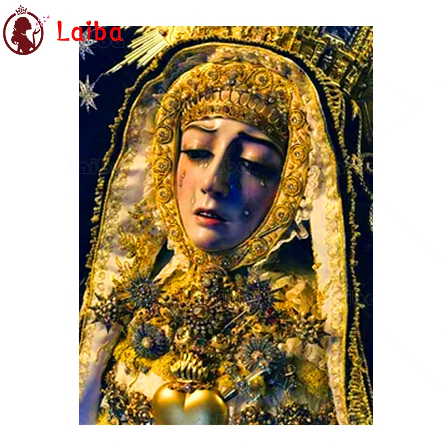 Набор для алмазной вышивки «Дева Мария», набор из круглых алмазных картин с декором для дома, 5d алмазная вышивка в комнату 
Набор для алмазной вышивки «Дева Мария», набор из круглых алмазных картин с декором для дома, 5d алмазная вышивка в комнату
