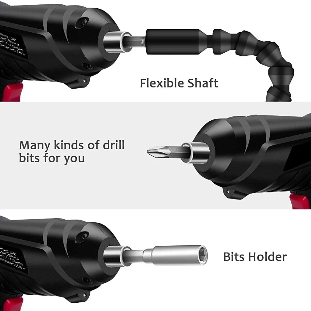 Electrical Screwdriver 3.6V Portable USB Charging Cordless Rechargeable Hand Cordless Practical Drill Power Supplies Power Tools
Electrical Screwdriver 3.6V Portable USB Charging Cordless Rechargeable Hand Cordless Practical Drill Power Supplies Power Tools