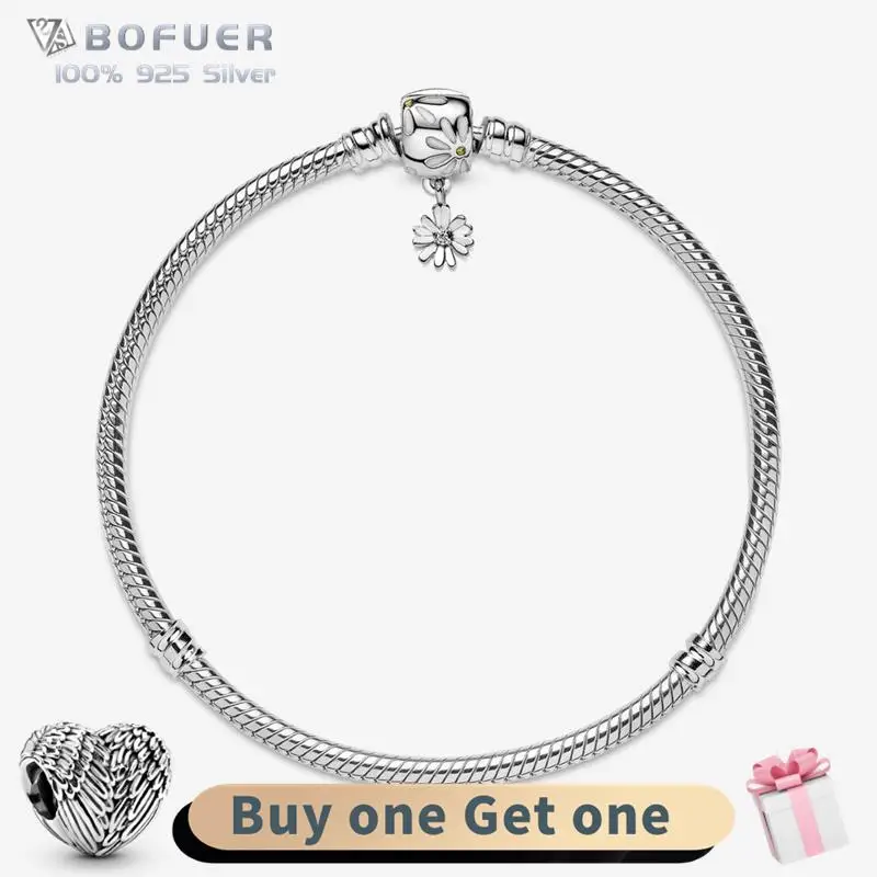 Hot Sale 925 Sterling High Quality Silver Charms Beads Shell Bracelet Daisy Chain Clasp Snake Bone Chain Bangle Women Jewelry
Hot Sale 925 Sterling High Quality Silver Charms Beads Shell Bracelet Daisy Chain Clasp Snake Bone Chain Bangle Women Jewelry