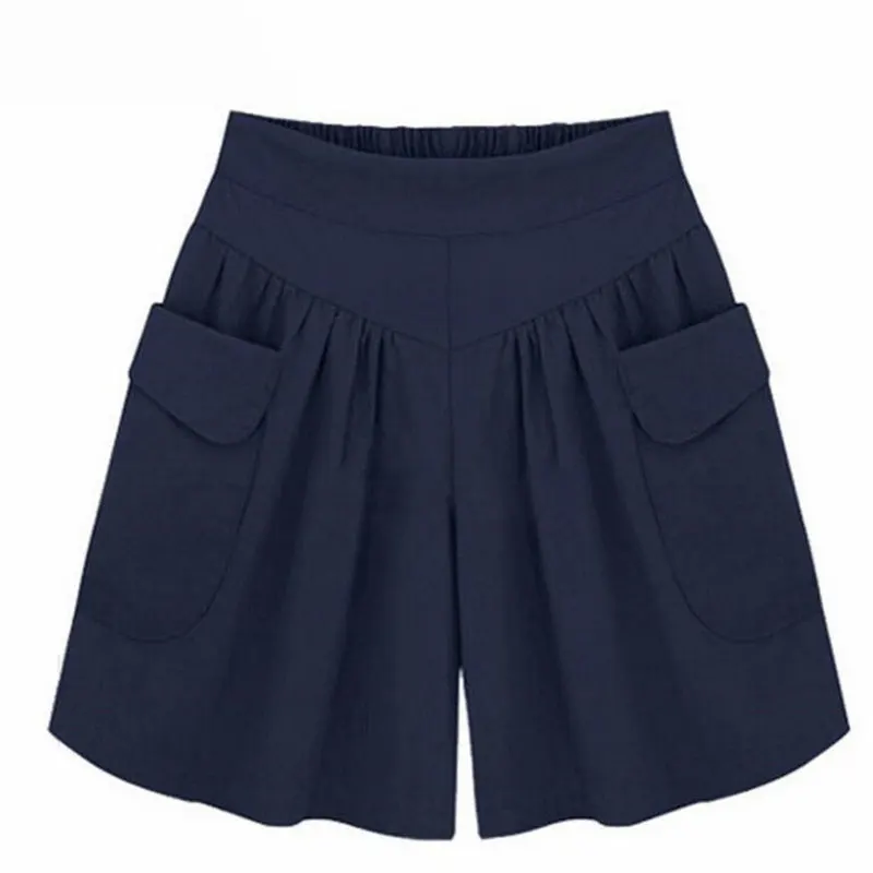 5XL Casual Shorts Women Summer Elastic Waist Short Pants Loose Black Navy Soft Cotton Femme Street Shorts Plus Size
5XL Casual Shorts Women Summer Elastic Waist Short Pants Loose Black Navy Soft Cotton Femme Street Shorts Plus Size