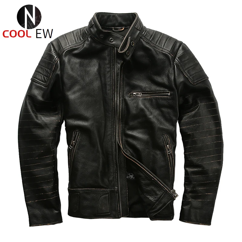 1820 Super Offer ! Read Description! Asian Size Genuine Cow Skin Coat Mens Cowhide Casual Vintage Leather Jacket
1820 Super Offer ! Read Description! Asian Size Genuine Cow Skin Coat Mens Cowhide Casual Vintage Leather Jacket