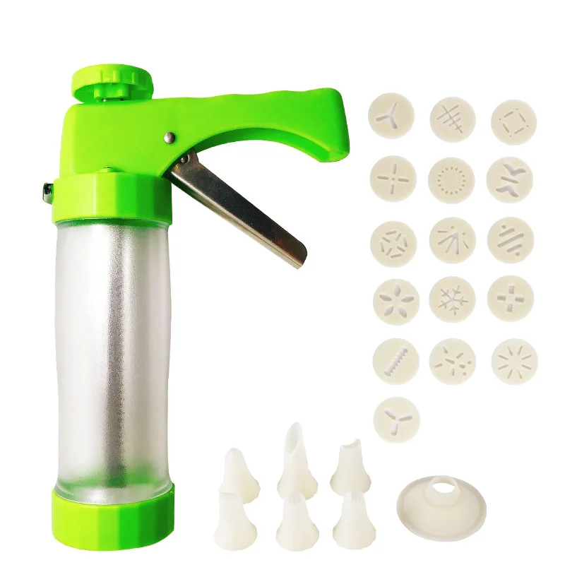 24pcs /set Confectionary Cookie Tips Plastic DIY Pastry Syringe Extruder Cream Nozzle Cake Decorations Tools Cream Gun
24pcs /set Confectionary Cookie Tips Plastic DIY Pastry Syringe Extruder Cream Nozzle Cake Decorations Tools Cream Gun