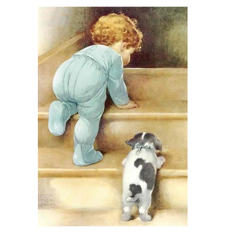 DIY Diamond Painting Baby and Dog Diamond Embroidery Mosaic Portrait Full Round Rhinestones Pictures Home Decor Handmade Gifts
DIY Diamond Painting Baby and Dog Diamond Embroidery Mosaic Portrait Full Round Rhinestones Pictures Home Decor Handmade Gifts