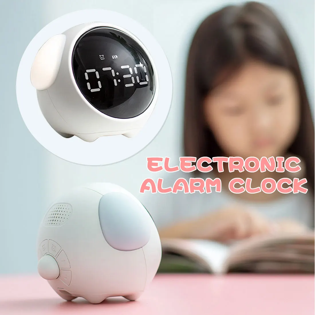 2021 New Cute Expression Alarm Clock Multifunctional Bedside Voice Control Night Light Snooze Chargeable Child Alarm Clock
2021 New Cute Expression Alarm Clock Multifunctional Bedside Voice Control Night Light Snooze Chargeable Child Alarm Clock