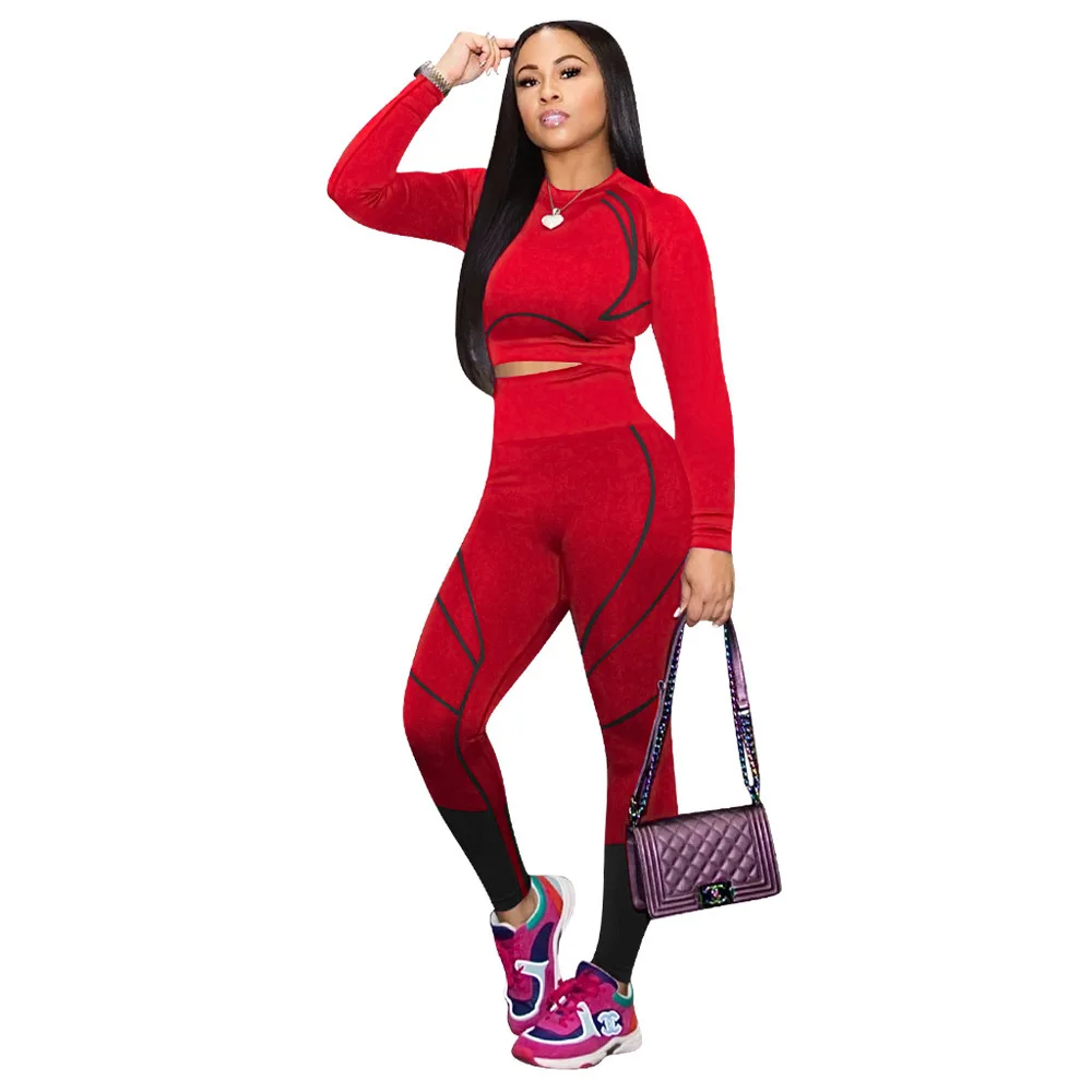 Women Sporty Fitness Tracksuit Striped Long Sleeve Crop Top High Waist Skinny Legging Casual 2pcs Matching Set Activewear Outfit
Women Sporty Fitness Tracksuit Striped Long Sleeve Crop Top High Waist Skinny Legging Casual 2pcs Matching Set Activewear Outfit