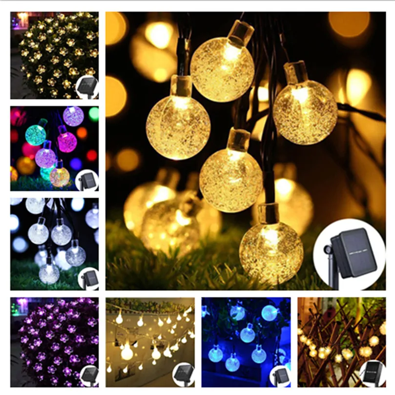 Solar String Fairy Lights 12m 100LED / 7M 50 LED Waterproof Outdoor Garland Solar Power Lamp Christmas for Garden Decoration
Solar String Fairy Lights 12m 100LED / 7M 50 LED Waterproof Outdoor Garland Solar Power Lamp Christmas for Garden Decoration
