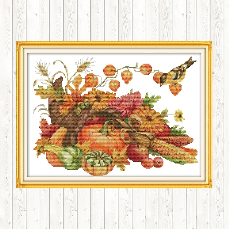 The Harvest of Autumn Wall Home Decor Patterns Cotton Thread Embroidery Needlework Sets Cross Stitch Kits DIY Needlework Crafts
The Harvest of Autumn Wall Home Decor Patterns Cotton Thread Embroidery Needlework Sets Cross Stitch Kits DIY Needlework Crafts
