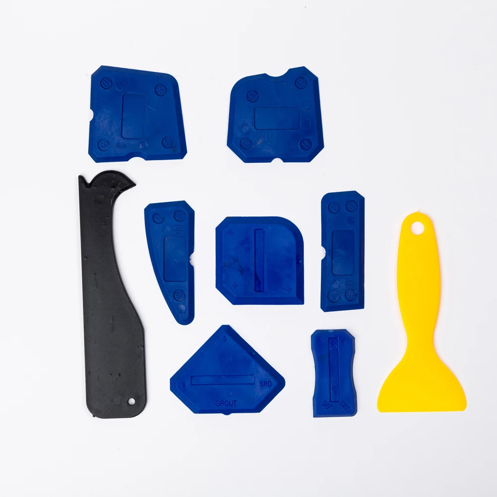 9pcs Tool Set Angle Household Caulk Seamless Joints Sealant Shovel Corner Scraper Glue Remover Handheld DIY Cleaning
9pcs Tool Set Angle Household Caulk Seamless Joints Sealant Shovel Corner Scraper Glue Remover Handheld DIY Cleaning