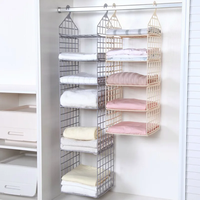 Foldable Hanging Multilayer Storage Rack Wardrobe Hanging Bag Clothes Finishing Storage Shelves Wardrobe Storage Baskets
Foldable Hanging Multilayer Storage Rack Wardrobe Hanging Bag Clothes Finishing Storage Shelves Wardrobe Storage Baskets