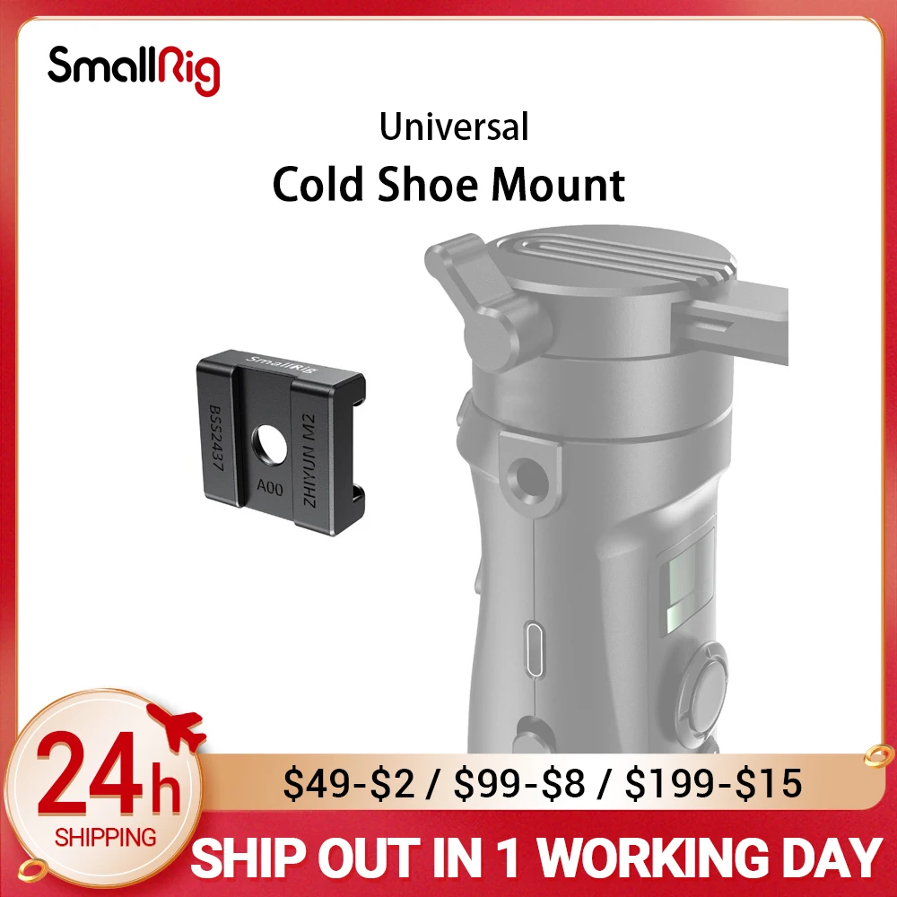 SmallRig DSLR Camera Clamp Cold Shoe Mount Adapter for Zhiyun-Tech CRANE-M2 Gimbal for Microphone Flash Light Attach 2437
SmallRig DSLR Camera Clamp Cold Shoe Mount Adapter for Zhiyun-Tech CRANE-M2 Gimbal for Microphone Flash Light Attach 2437
