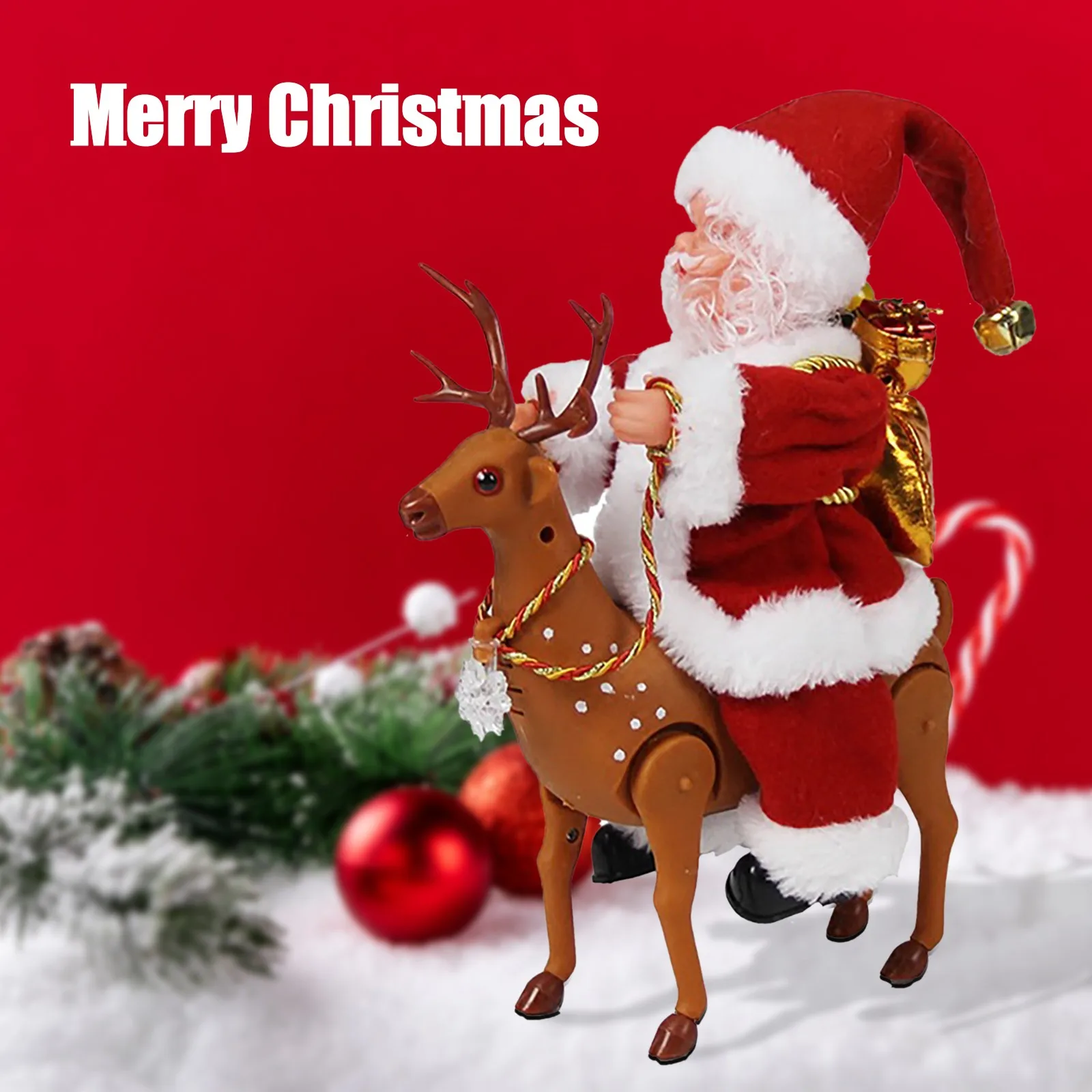 Christmas decoration Santa Claus Electric Doll Dancing with Music Funny Xmas Decor for Kids Gift Toys Home New Year Ornaments
Christmas decoration Santa Claus Electric Doll Dancing with Music Funny Xmas Decor for Kids Gift Toys Home New Year Ornaments