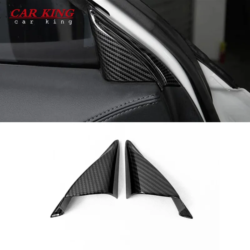 For Mazda CX-5 CX5 CX 5 2017 2018 2019 Carbon fiber Car Front Door Window Inner Triangle A-Colum Cover Stickers Trim Accessories 
For Mazda CX-5 CX5 CX 5 2017 2018 2019 Carbon fiber Car Front Door Window Inner Triangle A-Colum Cover Stickers Trim Accessories