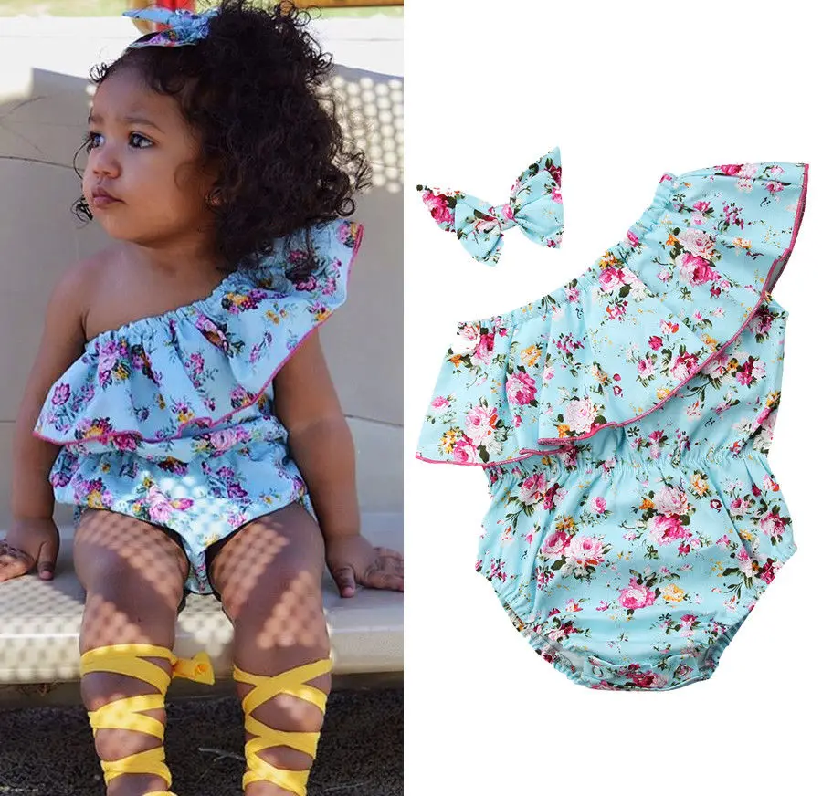 Newborn Baby Girls One Shoulder Floral Bodysuit Summer Sleeveless Clothing Cute Romper Jumpsuit Sunsuit Headband Outfits
Newborn Baby Girls One Shoulder Floral Bodysuit Summer Sleeveless Clothing Cute Romper Jumpsuit Sunsuit Headband Outfits
