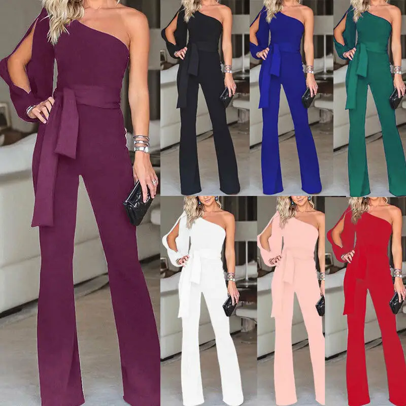 Fashion Women Jumpsuit Ladies One Shoulder Playsuit Party Long Jumpsuit Romper Long Trousers Pants Clubwear Summer Playsuit
Fashion Women Jumpsuit Ladies One Shoulder Playsuit Party Long Jumpsuit Romper Long Trousers Pants Clubwear Summer Playsuit