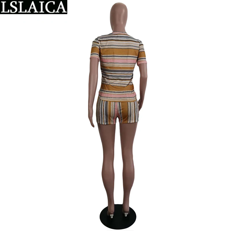 Hot Sale Set Woman 2 Pieces Short Sleeve Blouse&short Pants Striped Print Casual Two Piece Set Women Summer Fashion Office Lady
Hot Sale Set Woman 2 Pieces Short Sleeve Blouse&short Pants Striped Print Casual Two Piece Set Women Summer Fashion Office Lady