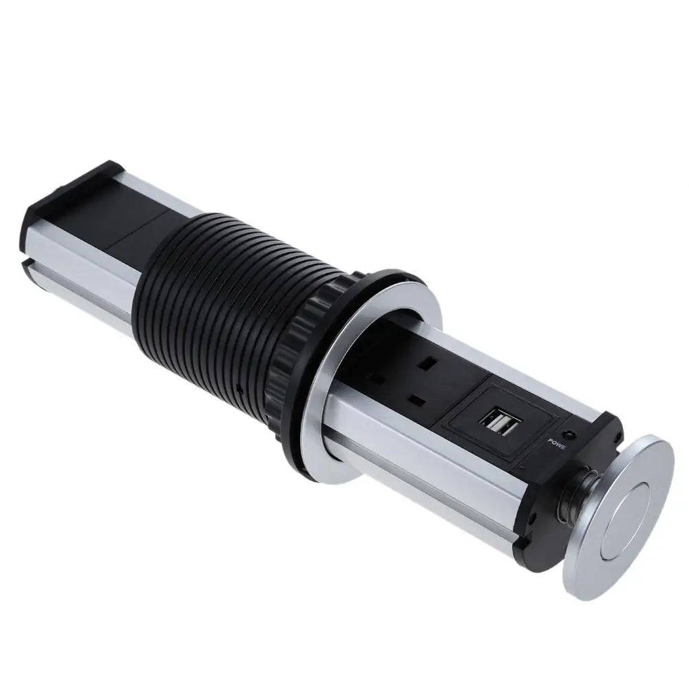 Electrical 3 Plug Socket 2 USB Kitchen Table Socket Retractable for Countertops EU/US Plug Outlet Port Kitchen Desktop Sockets
Electrical 3 Plug Socket 2 USB Kitchen Table Socket Retractable for Countertops EU/US Plug Outlet Port Kitchen Desktop Sockets