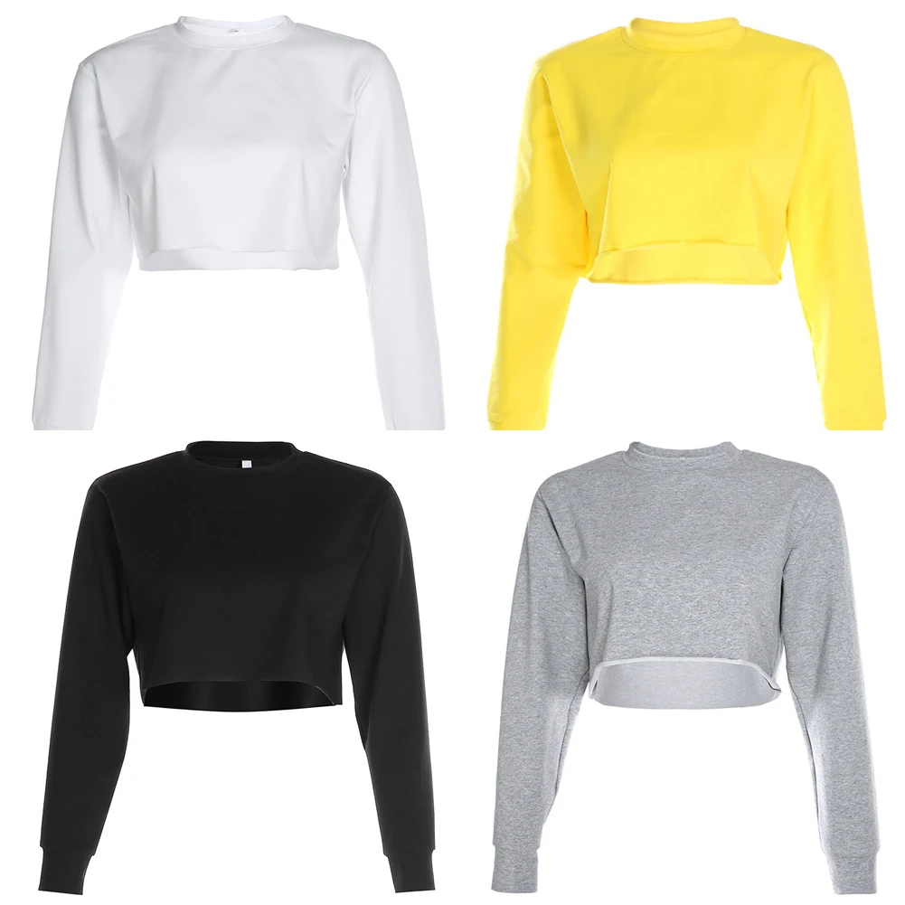 Sweatshirt Wild Color Loose Short Long Sleeve Fashion Women Sweatshirt Solid Long Sleeve Jumper Pullover Coat Casual Crop Top
Sweatshirt Wild Color Loose Short Long Sleeve Fashion Women Sweatshirt Solid Long Sleeve Jumper Pullover Coat Casual Crop Top