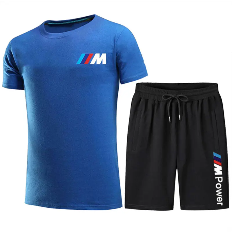 2021 Summer Men's T-shirt Set 2-piece Men's Sportswear Suit Basketball Sports Fitness BMW Printed Short Sleeve + Men's Suit
2021 Summer Men's T-shirt Set 2-piece Men's Sportswear Suit Basketball Sports Fitness BMW Printed Short Sleeve + Men's Suit