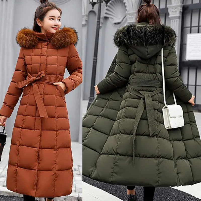 Winter Warm Fashion Women Coat Jacket Overcoat Parkas Outwear Trench Hooded Fur Collar Bow Belt Cotton clothes Solid Color
Winter Warm Fashion Women Coat Jacket Overcoat Parkas Outwear Trench Hooded Fur Collar Bow Belt Cotton clothes Solid Color