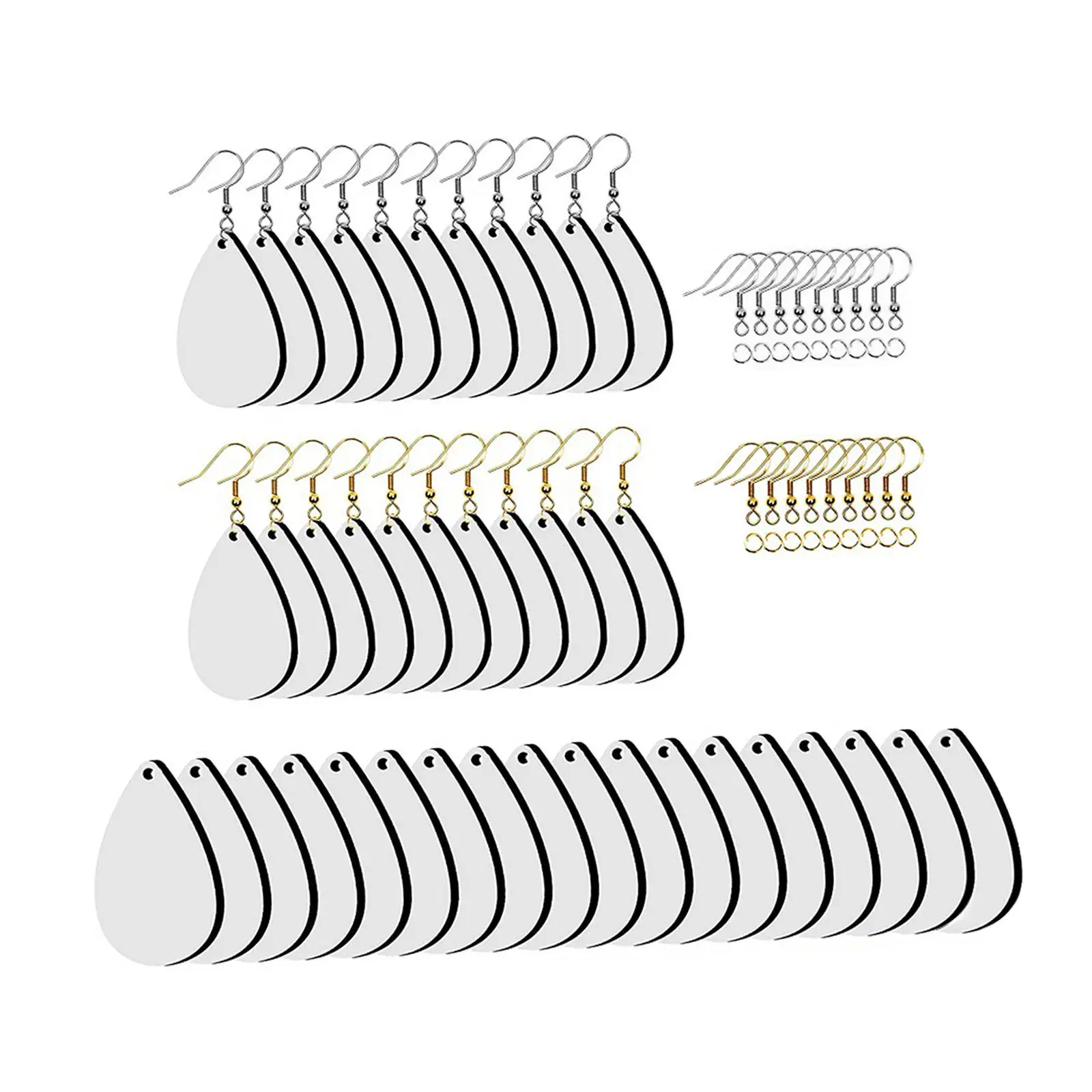 40 Pieces Minimalism Style Sublimation Blank Earrings Unfinished Teardrop Wire Hooks Sublimation Printing Earrings for Jewelry
40 Pieces Minimalism Style Sublimation Blank Earrings Unfinished Teardrop Wire Hooks Sublimation Printing Earrings for Jewelry