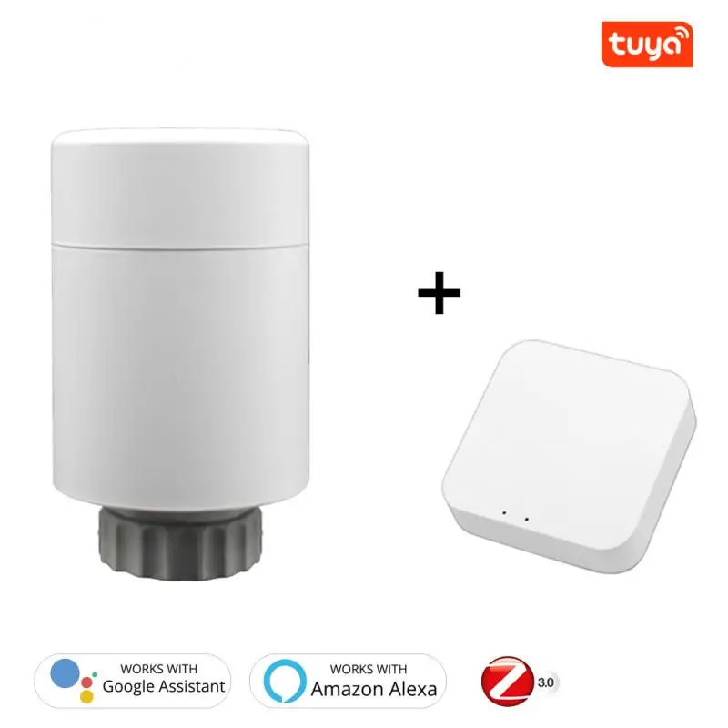 Умный привод радиатора Tuya ZigBee3.0, программируемый термостатический клапан радиатора, регулятор температуры, голосовое управление через Alexa
Умный привод радиатора Tuya ZigBee3.0, программируемый термостатический клапан радиатора, регулятор температуры, голосовое управление через Alexa